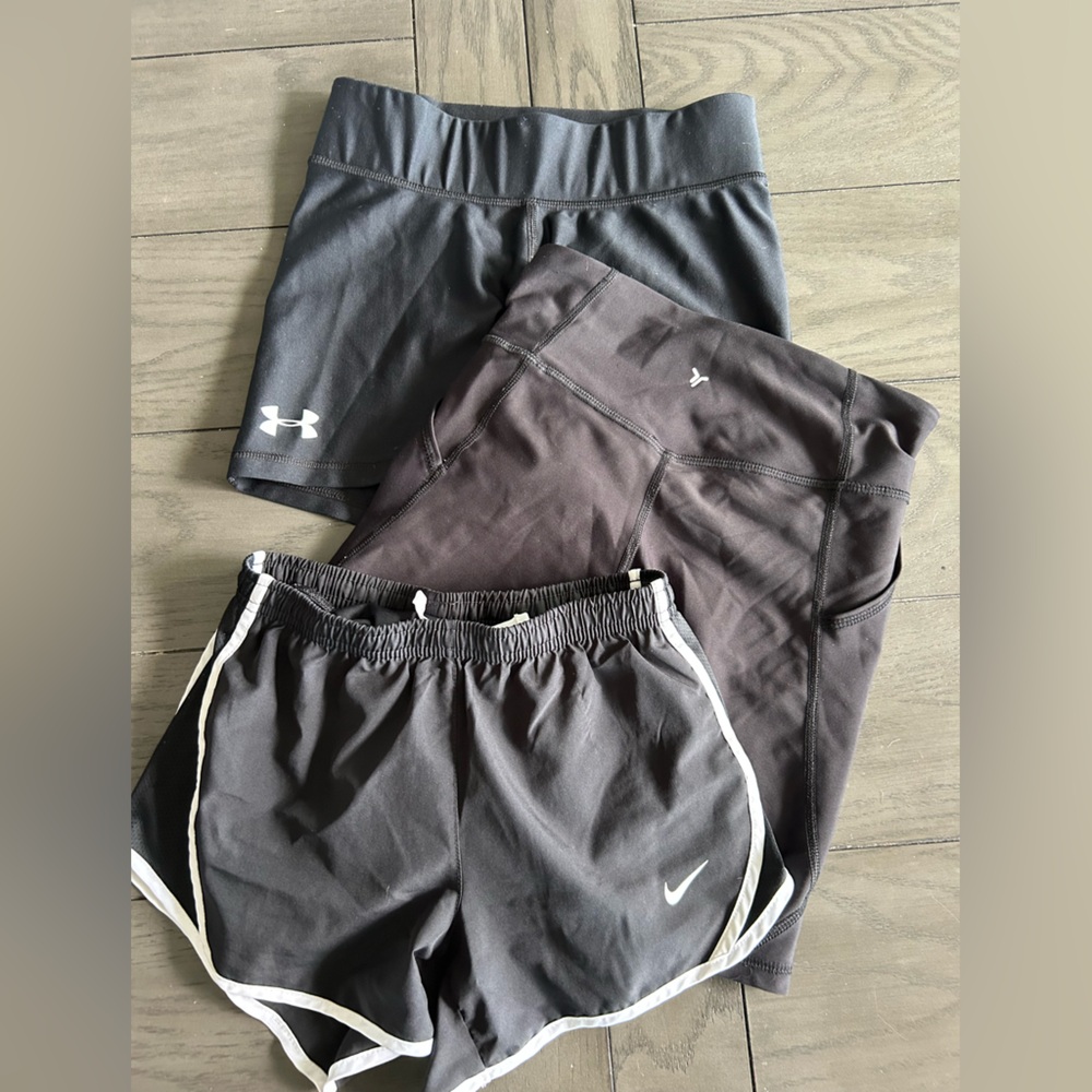 Nike, Under Armour Black Shorts